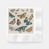 Vlinder Collectie Antiek Vlinders Servet (Voorkant)
