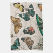 Vlinder Collectie Antiek Vlinders Theedoek (Verticaal)