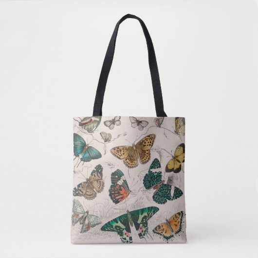 Vlinder Collectie Antiek Vlinders Tote Bag (Voorkant)
