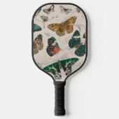 vlinder collectie antiek waterverf boter pickleball paddle (Voorkant)