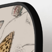 vlinder collectie antiek waterverf boter pickleball paddle (Links Detail)