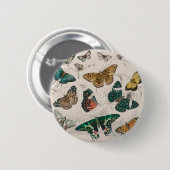 vlinder collectie antiek waterverf boter ronde button 5,7 cm (Voorkant /achterkant)