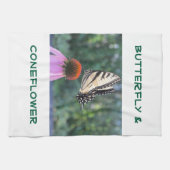 Vlinder & Coneflower Theedoek (Horizontaal)