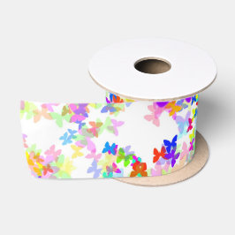 vlinder confetti satijnen lint
