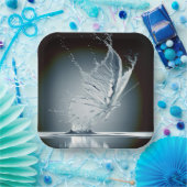 Vlinder Creëer een waterplons Papieren Bordje (Feest)