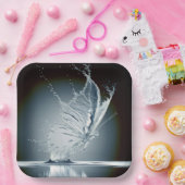 Vlinder Creëer een waterplons Papieren Bordje (Feest)