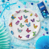 vlinder Custom Paper Borden 9" Papieren Bordje (Feest)