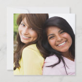  vlinder dama voorstel quinceanera foto kaart (Achterkant)