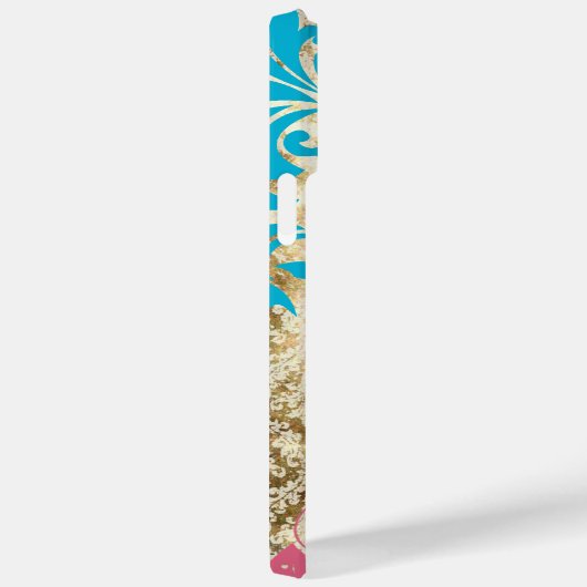  Vlinder Damask iPhone Case (Achterkant / Rechts)