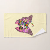 vlinder dame badhanddoek set bad handdoek (Handdoek)