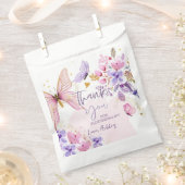 vlinder dank je fladderen door meisje verjaardag bedankzakje (Geknipt)