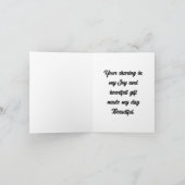  vlinder dank-je Kaart (Binnen)