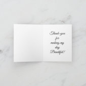 vlinder dank-je notitiekaartje (Binnen)