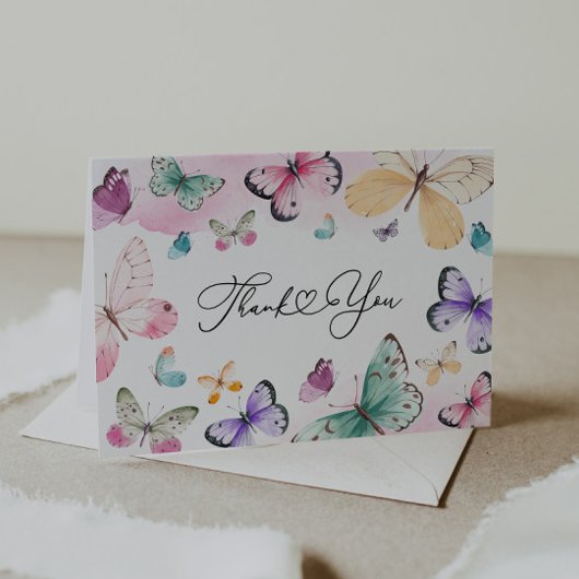 Vlinder Dankjewel Kaart