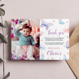 Vlinder Dankkaart Tuinfeestje Bedankkaart