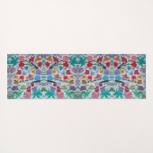 Vlinder Dans Bloemen Monogram Yoga Mat (Achterkant (horizontaal))