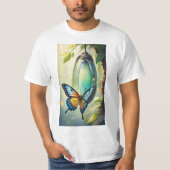 Vlinder die uit zijn Chrysalis Macro-opname komt T-shirt (Voorkant)