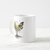 Vlinder Dier Creatieve Kunst Koffiemok (Voorkant links)