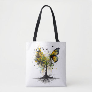Vlinder Dier Creatieve Kunst Tote Bag