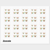 Vlinder Doodle Style Art 4 Pack Stickers (Vel)