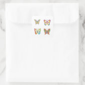 Vlinder Doodle Style Art 4 Pack Stickers (Tas)