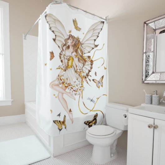 vlinder douchegordijn (In situ)