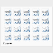vlinder draaikolk van vriendelijkheid vierkante sticker (Vel)