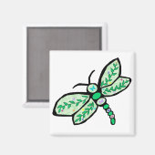 Vlinder Dragonfly magneet (Voorkant / Achterkant)