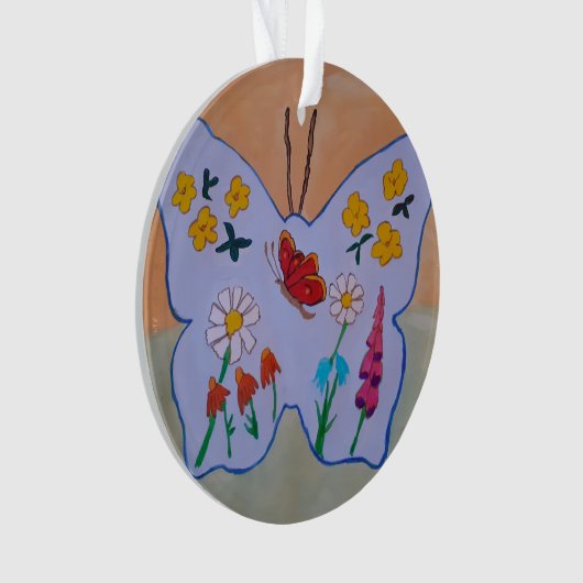 Vlinder dromen Acryl Ornament (voorkant)