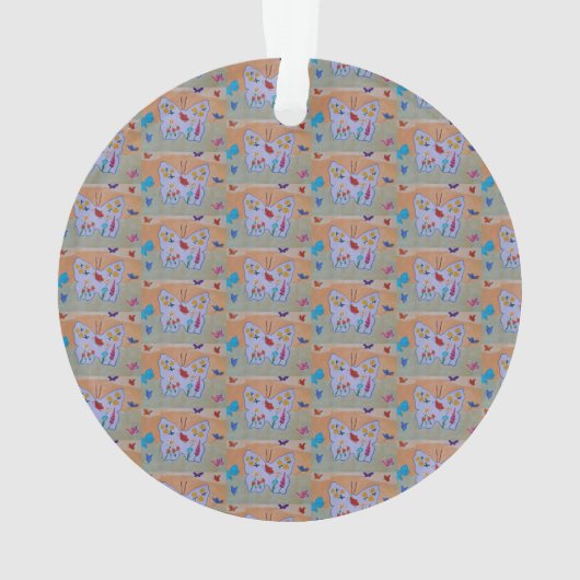 Vlinder dromen Acryl Ornament (achterkant)