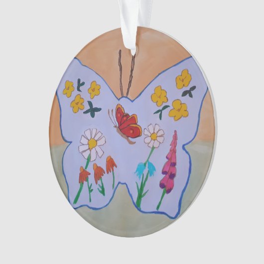 Vlinder dromen Acryl Ornament (voorkant)