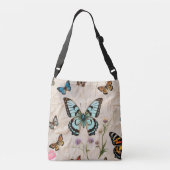 "Vlinder dromen" Crossbody Tas (Achterkant)