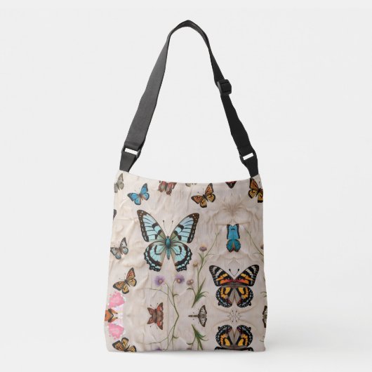 "Vlinder dromen" Crossbody Tas (Voorkant)