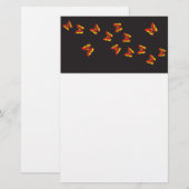 vlinder dromen patroon briefpapier (Voorkant / Achterkant)