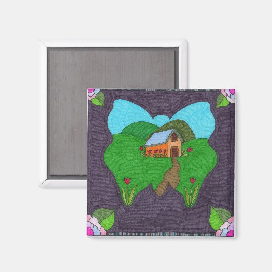 Vlinder—Een visie Magneet (Voorkant / Achterkant)