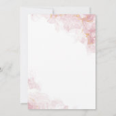 Vlinder eerste verjaardag meisje 1e uitnodiging (Achterkant)