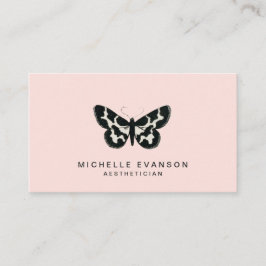  vlinder Elegant Logo Blush Pink Visitekaartje