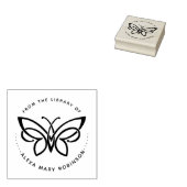 vlinder elegant uit de boekenbibliotheek rubberstempel (Gestempeld)