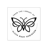 vlinder elegant uit de boekenbibliotheek rubberstempel (Afrduk)