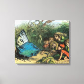 Vlinder Elf Artwork Leuke Elfen Vlinders Canvas Afdruk (Voorkant)