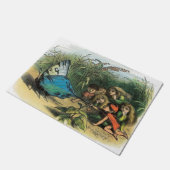 Vlinder Elf Artwork Leuke Elfen Vlinders Deurmat (Schuin)