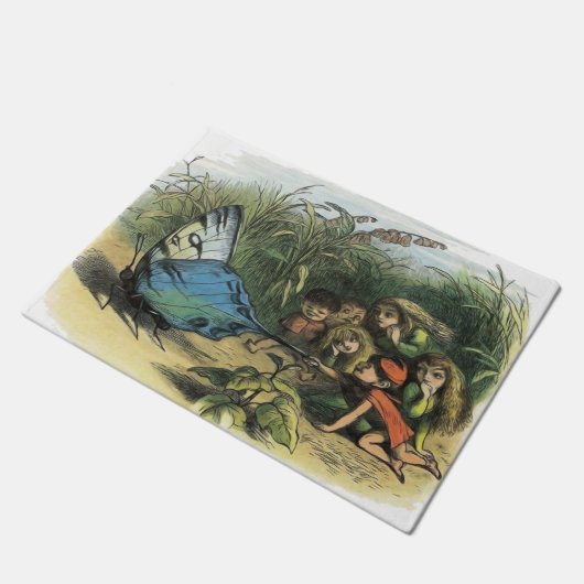 Vlinder Elf Artwork Leuke Elfen Vlinders Deurmat (Schuin)