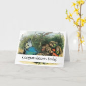 Vlinder Elf Artwork Leuke Elfen Vlinders Kaart (Gele Bloem)