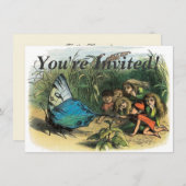 Vlinder Elf Artwork Leuke Elfen Vlinders Kaart (Voorkant / Achterkant)