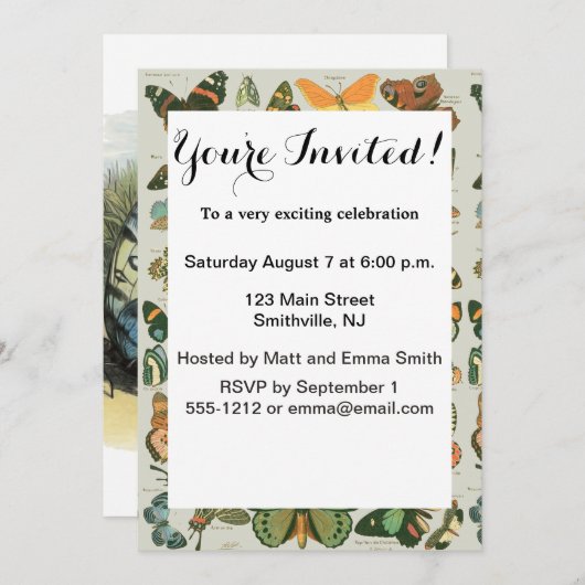 Vlinder Elf Artwork Leuke Elfen Vlinders Kaart (Voorkant / Achterkant)