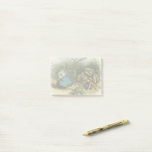 Vlinder Elf Artwork Leuke Elfen Vlinders Post-it® Notes (Op bureau)