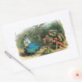 Vlinder Elf Artwork Leuke Elfen Vlinders Rechthoekige Sticker (Envelop)