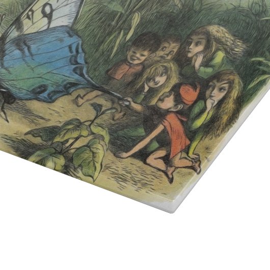 Vlinder Elf Artwork Leuke Elfen Vlinders Snijplank (Hoek)