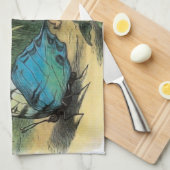 Vlinder Elf Artwork Leuke Elfen Vlinders Theedoek (Quarter Fold)