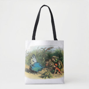Vlinder Elf Artwork Leuke Elfen Vlinders Tote Bag